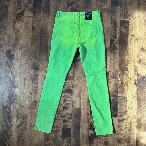 BRAND NEW with tags! Monfrere Greyson Neon Distressed Jeans In Neon Green. - Picture 2 of 7